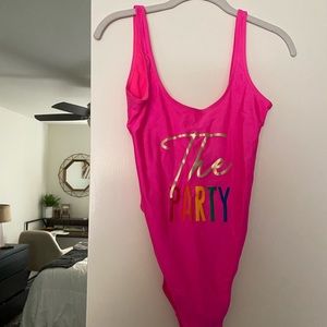“The Party” bachelorette swim suit size small